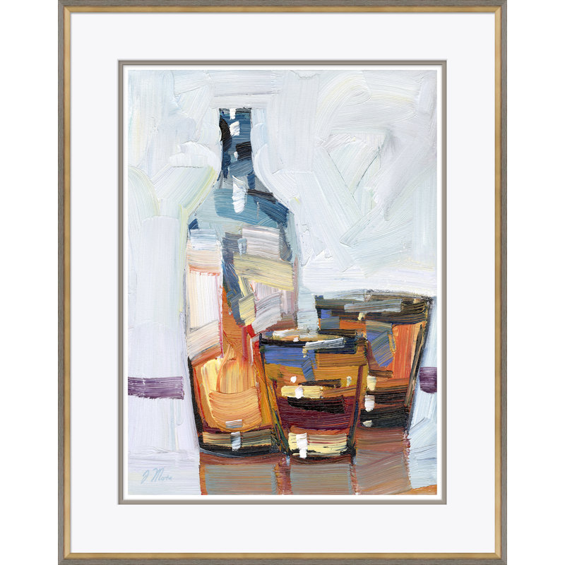 White Wine Painting by Joseph Mota