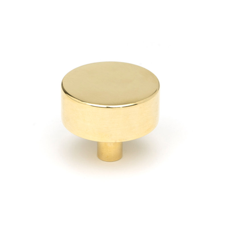 Round Knob, Polished Brass, 4 cm