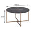 Table basse ronde noire