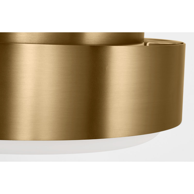 Aurelle 2 - Light Flush Mount, Estate Brass