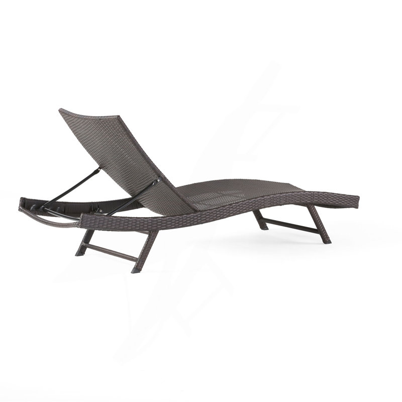 Chaise longue en osier Kauai Pe, 2, Brun