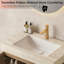Ensemble de meuble-lavabo à assemblage complet 30 po MURI, avec comptoir en pierre frittée et lavabo en céramique, armoire de rangement flottante simple avec tiroir et porte-21858342-21858337-21858338