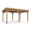 Pressure Treated Leviathan Pent Open Chunky Gazebo W4m x D3m / W13' x D10'-138831735