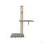 Arbre à chat mural, meuble pour chat avec 2 maisonnettes pour chat, 3 tablettes murales pour chat, 2 échelles, 1 perchoir pour chat, poteaux à griffer et coussin en sisal