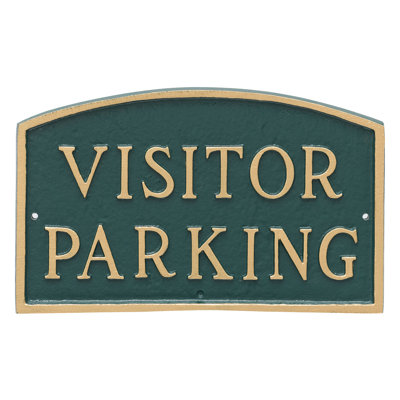 Visitor Parking Statement Garden Plaque