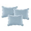 Housse de lit de jour 6 pièces bleu - bord festonné, 100% microfibre de coton, housse de protection de 17 pouces, 15 pouces, 3 taies décoratives, 1 coussin décoratif, taille simple, style rustique, pièces réversibles lavables à la machine,