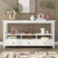 Console American Country - Canapé à cadre en bois rétro pour décoration intérieure rustique et moderne