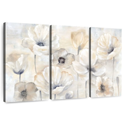 Paysage de jardin de coquelicots gris Harnek