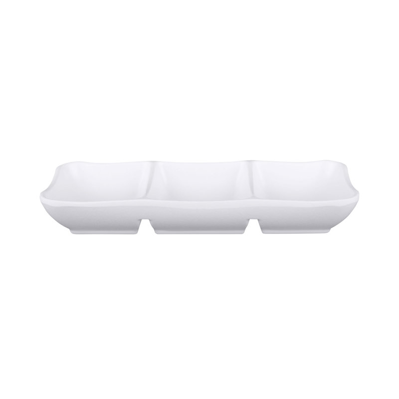 Plateau en mélamine Zen, Blanc
