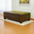 Kashyap Faux Leather Upholstered Storage Bench in Dark Brown Finish, 15'' H X 47'' W X 27'' D