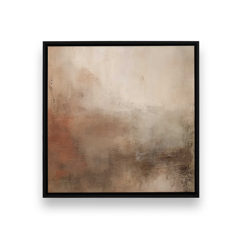 «Russet Mist D dépliant», reproduction sur toile dans un cadre en chrome poli, H 12 po x l 12 po x P 1,25 po, Toile tendue