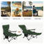 Camping Chair Lightweight Folding Fishing Chair with Retractable Footrest and Removable Headrest, Carry Bag, for Outdoor Activities-976448826-976448827