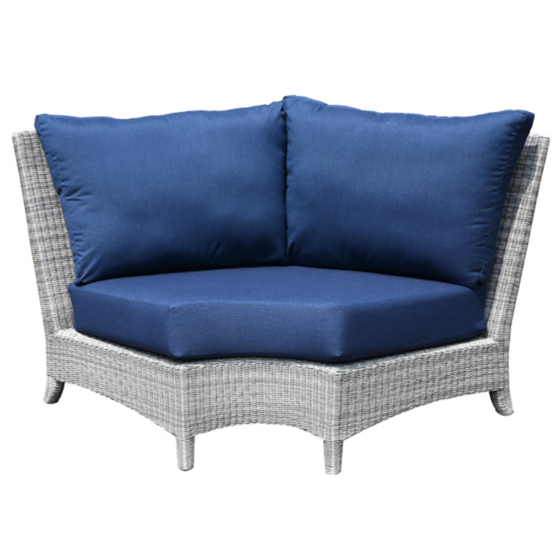 Bella Outdoor 6 - Piece Teak Conversation Set, Navy