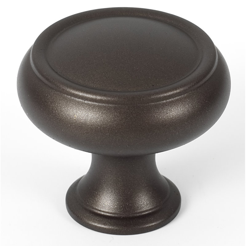 Poignée champignon, H 1,25 po x l 1,25 po x P 1,125 po, Bronze chocolat