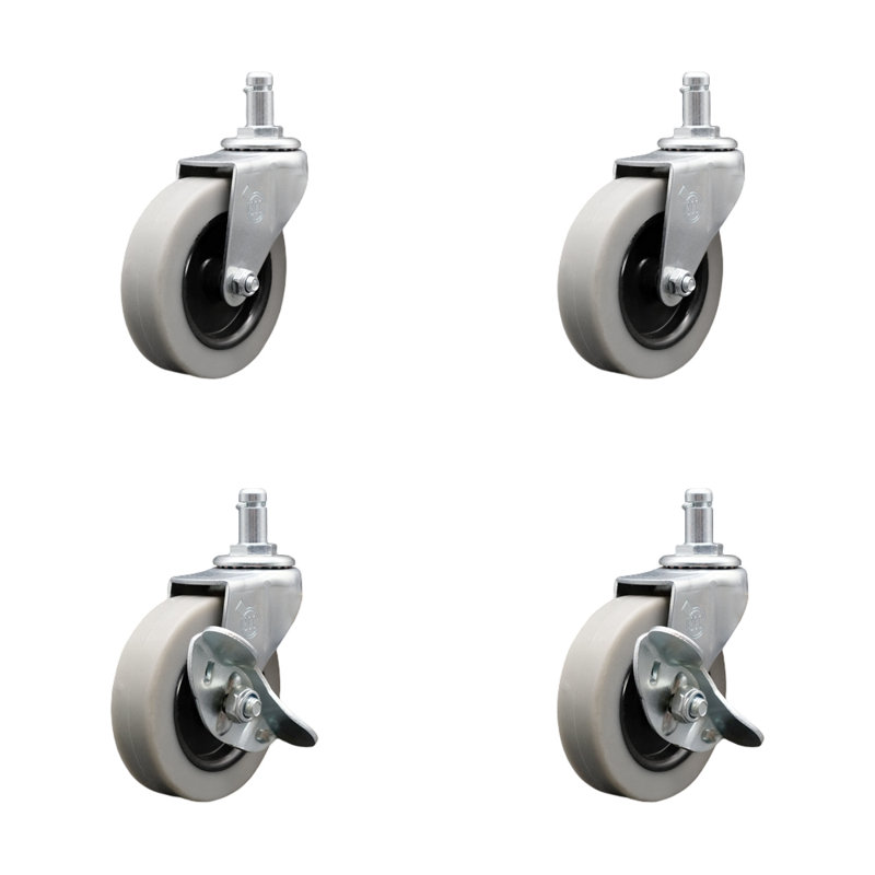 4-Piece Rubbermaid Caster Set