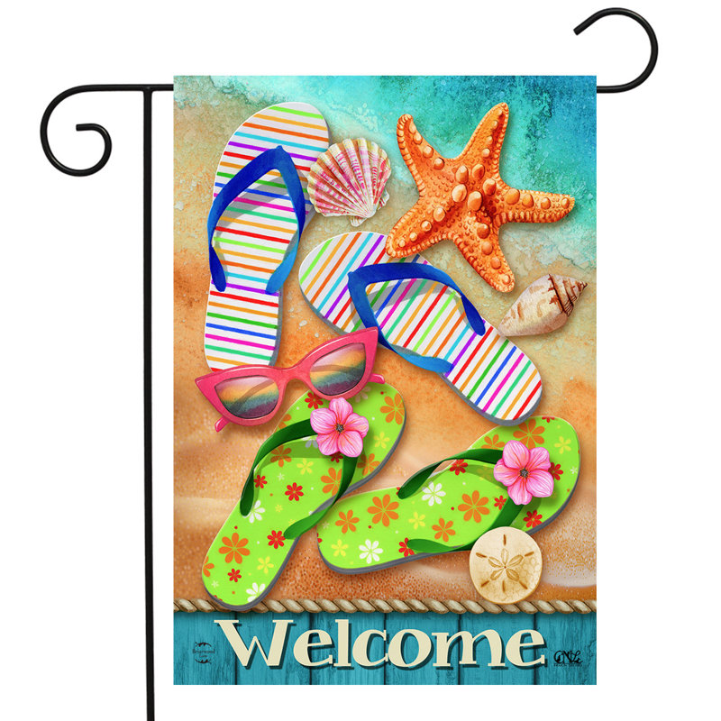 Drapeau de jardin Surfside Flip Flops