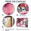 Ensemble de décoration murale rose pâtisserie paradisiaque accentuée de noir-107194328-107194334