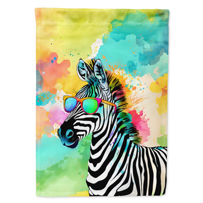 Drapeau maison hippie zèbre