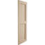 Rustic Two Equal Panel Flat Panel Faux Wood Shutters (Per Pair)-88967909-88966950-88966953