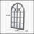 ARCH WINDOW MIRROR, Aesthetically Pleasing and Functional Decor Piece for Any Space.