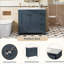 Meuble-lavabo 36 po avec lavabo en céramique 36 po, armoire de rangement abondante, 2 portes à fermeture douce et 5 tiroirs-852830269