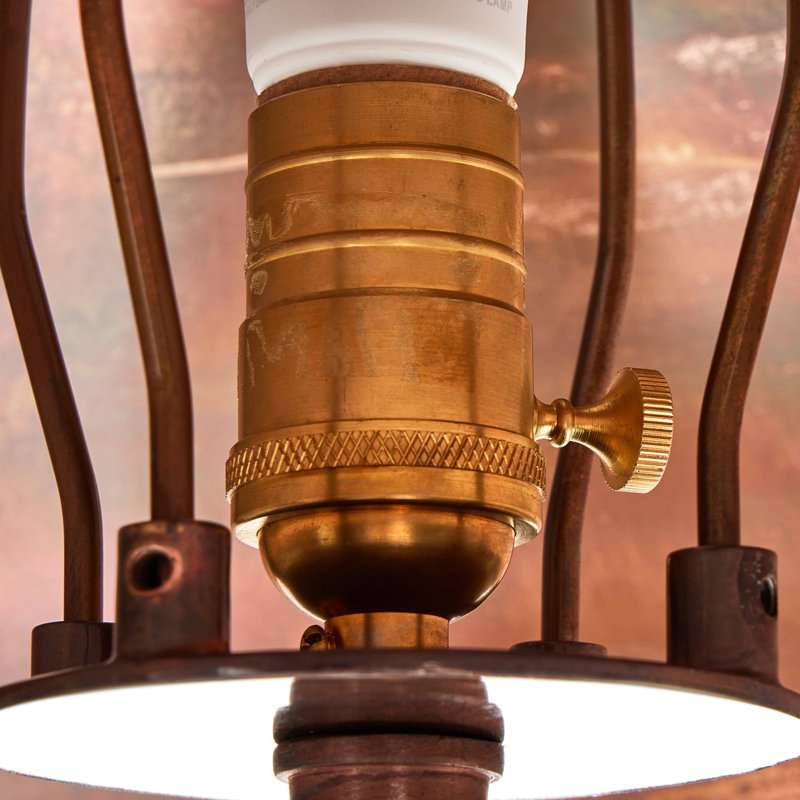 Romani Iridescent Acid Wash Stainless Steel Table Lamp