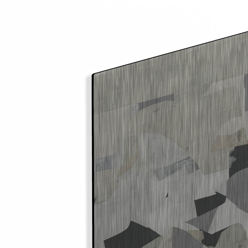  «Monochrome Falls 3» par Cartissi, art mural en métal, 12 po x 16 po, H 16 po x l 12 po