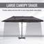 Cristina 4.4m Large Garden Parasol-1664232122