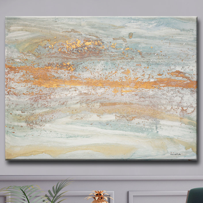 «Flecks of Gold», reproduction d'art sur toile tendue, H 12 po x l 16 po x P 1,5 po