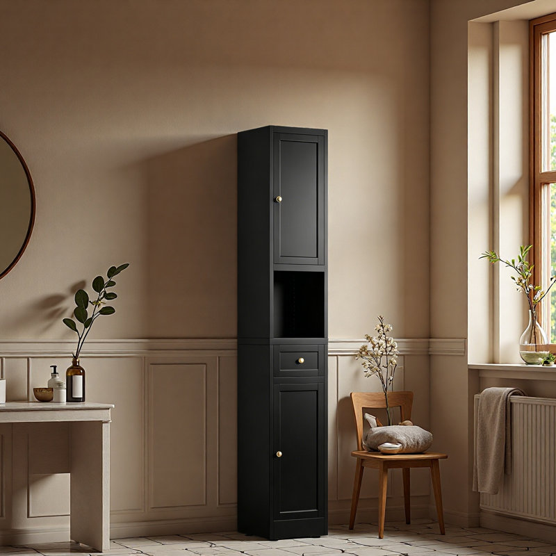 Armoire de rangement de 71 pouces de hauteur pour salle de bain