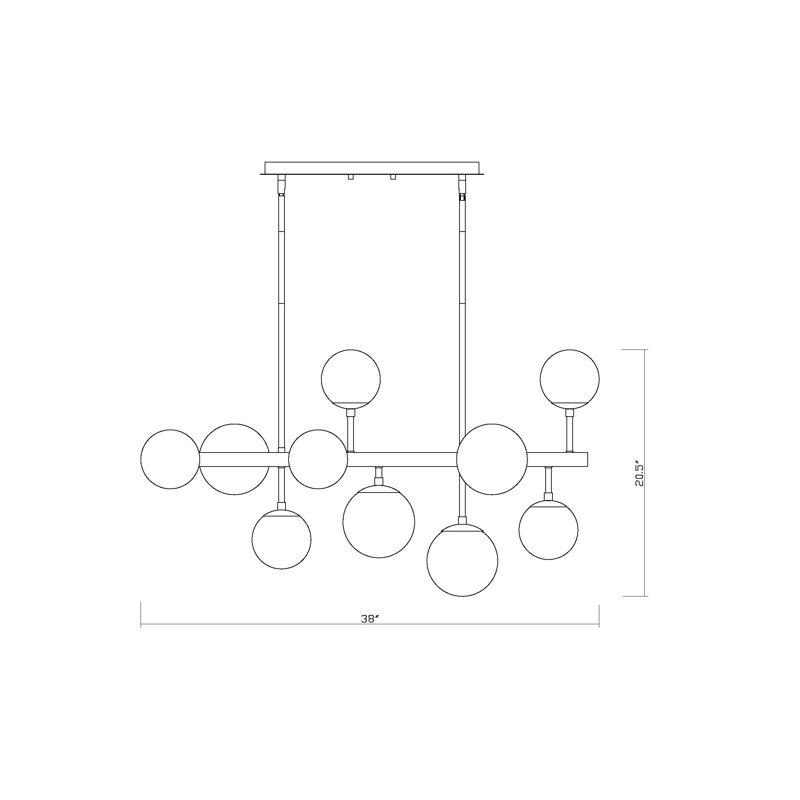 Adelheid 11 - Light Unique/Statement Pendant