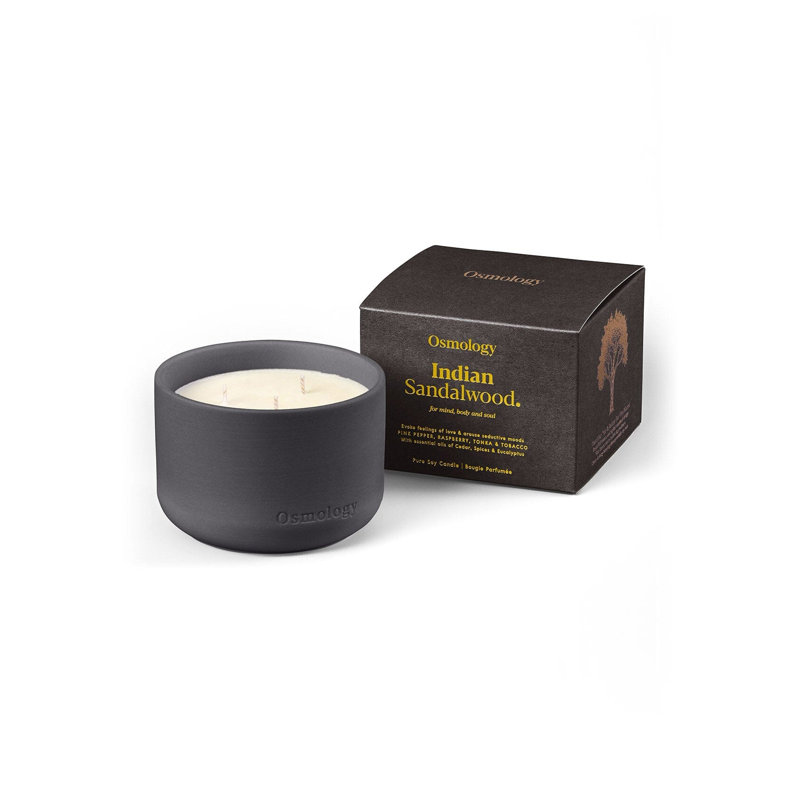 Bougie triple mèche parfumée Indian Sandalwood