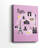 City Graphic Map  Paris -Gallery Wrapped Cavas