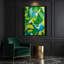 «Abstract Shapes 57», art mural sur toile verte-46521638