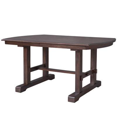 59"-77" Extendable Dining Table, Farmhouse Wooden Kitchen Table With Removable Leaf, Large Expanding Table For 4-8