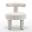 Fauteuil demi-tonneau en velours Bula-295063046