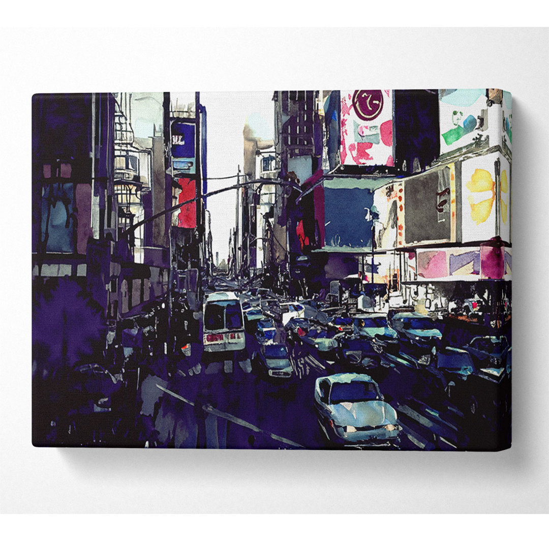 Kunstdruck New York Roads auf Leinwand