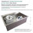 Transolid 32-in X 22-in 18-Gauge Drop-in Stainless Steel Kitchen Workstation Sink-99218982