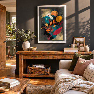Geometric Bloom Botanical - Framed Print