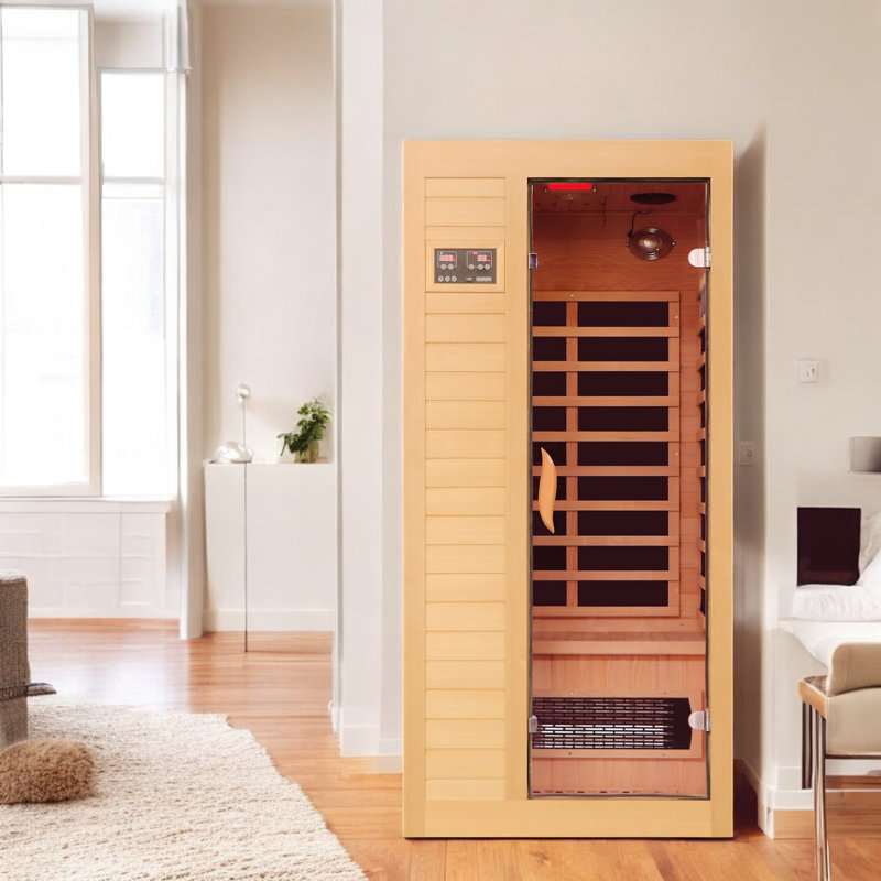 Sauna infrarouge FAR à faible intensité d'EMF pour l'intérieur de la maison avec panneau de contrôle à DEL
