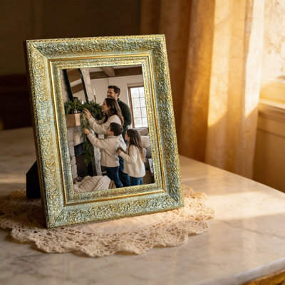 8" x 10" Antique Gold 3 PCS Home Accent Picture Frame for Birthday Gifts