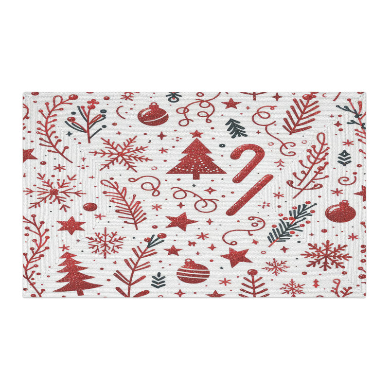 Tapis tressé Sparkling Holidays, Rectangulaire 3 pi x 5 pi
