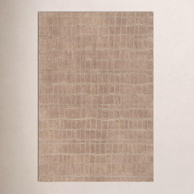 Textured Hand-Woven Abstract Rug