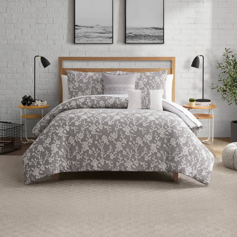 Lucky Brand Fiora Floral Comforter Sets, Twin Comforter + 3 Additional Pieces