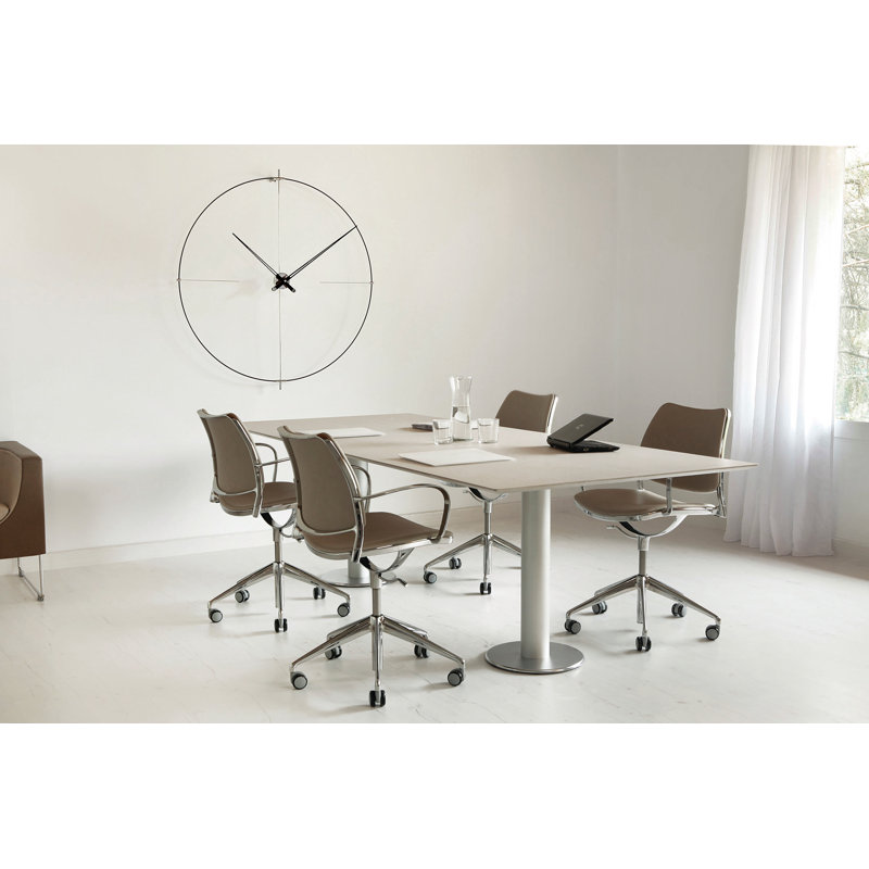 Bilbao Metal Analog Wall Clock, Black/Black