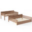 Lit superposé double XL/Queen avec tiroirs et étagères de rangement, sommier non requis-32174939