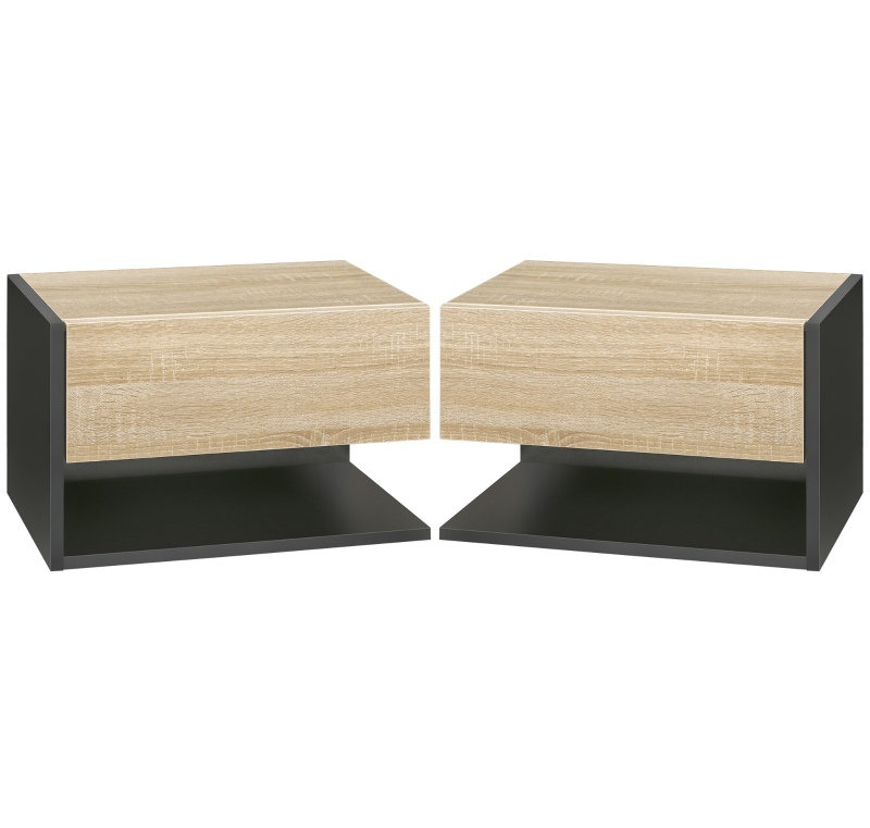 46 cm W Bedside Table