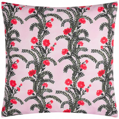 Chasteen Indoor / Outdoor Floral Purple Square Throw