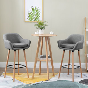 Black Backrest Bar Stool 80 Cm High Handmande With Scandinavian