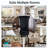 High Back Throne Royal Chair Set of 2, Velvet Armless Accent with Storage, Nailhead Trim, Solid Rubberwood Legs for Living Room Bedroom，Black-906974246